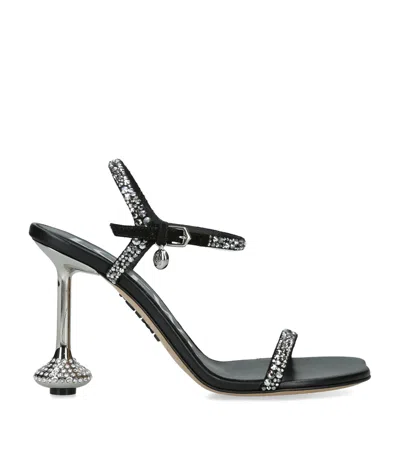 Loewe Suede Embellished Toy Heeled Sandals 90
