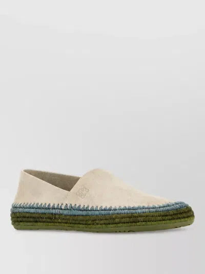 Loewe Suede Espadrilles In Green