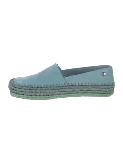 Pre-owned Loewe Suede Espadrilles In Blue