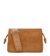 Loewe Suede Flamenco Satchel In Brown
