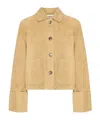 Loewe Suede Jacket In Brown