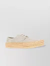 Loewe Scarpe Stringate Rio In Pelle Scamosciata Grigio Chiaro  Uomo In Neutral