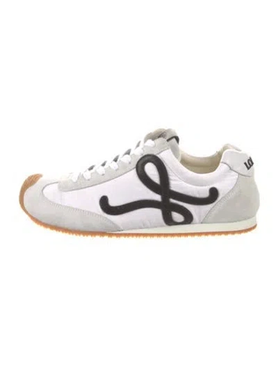 Pre-owned Loewe Suede Leather Trim Embellishment Sneakers