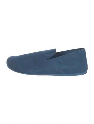 Pre-owned Loewe Suede Loafers In Blue