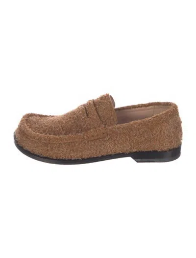 Pre-owned Loewe Suede Loafers In Brown