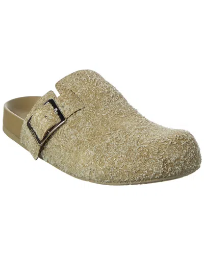 Loewe Suede Mule In Green