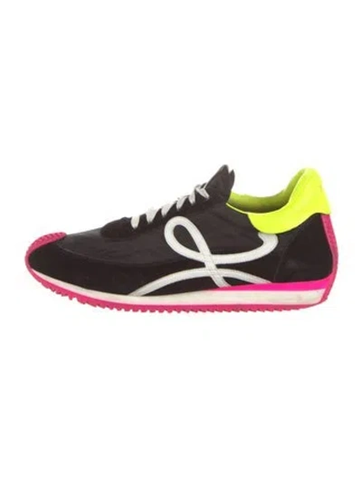 Pre-owned Loewe Suede Printed Sneakers In Multi
