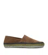 Loewe Brown Rio Slippers In Suede And Raffia In Brown