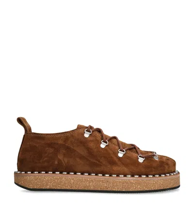 LOEWE SUEDE RIVET HIKING BOOTS