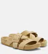 Loewe Buckle Strap Sandals In Neutral