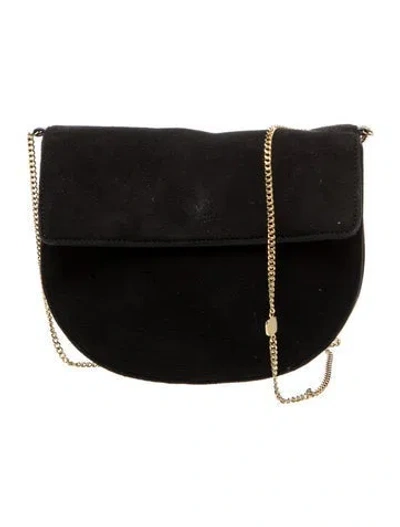 Pre-owned Loewe Suede Shoulder Bag In Black