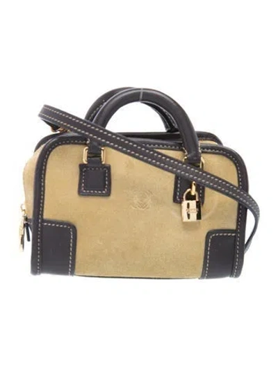 Pre-owned Loewe Suede Shoulder Bag In Brown