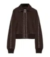 Loewe Suede Studded Bomber Jacket