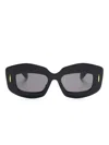 Loewe Screen Rectangular Sunglasses In Black