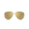 Loewe Sunglasses In Bianco/oro Specchiato