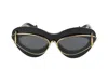 Loewe Double Frame Lw 40119i 01a Cat Eye Sunglasses In Defined