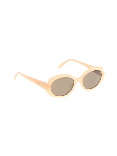 Pre-owned Loewe Sunglasses In Ivory