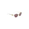 Loewe Lw40115u Anagram 30y Gold Sunglasses In Gold
