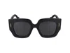 Loewe Anagram Acetate Square Sunglasses In Black