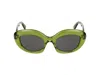 Loewe Round-frame Acetate Sunglasses In Multicolor