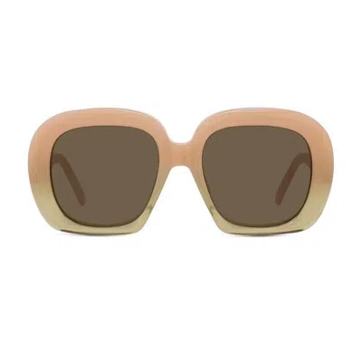 Loewe Sunglasses In Rosa Chiaro/marrone