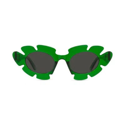 Loewe Sunglasses In Verde/grigio