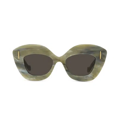 Loewe Sunglasses In Verde/marrone