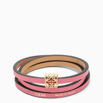 Loewe Sunset Pink Calfskin Twist Bracelet