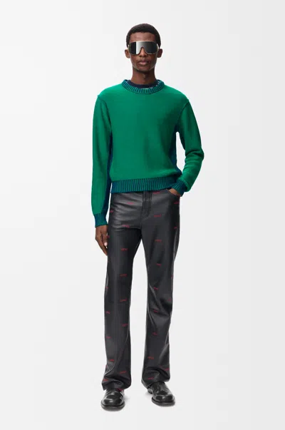 Loewe Sweater In Cotton And Wool Size: Xxl For Man In Animal Print