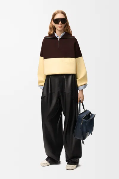 Loewe Sweater In Cotton Size: Xs For Woman In Brown/yellow