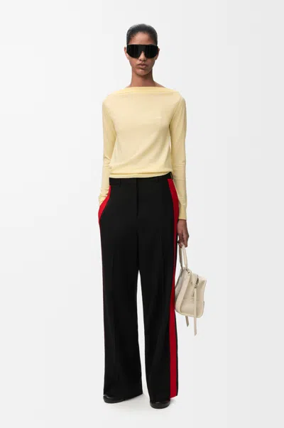 Loewe Sweater In Merino Wool Size: L For Woman In Yellow