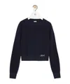 Loewe Logo Embroidered Wool Crewneck Sweater In Multi