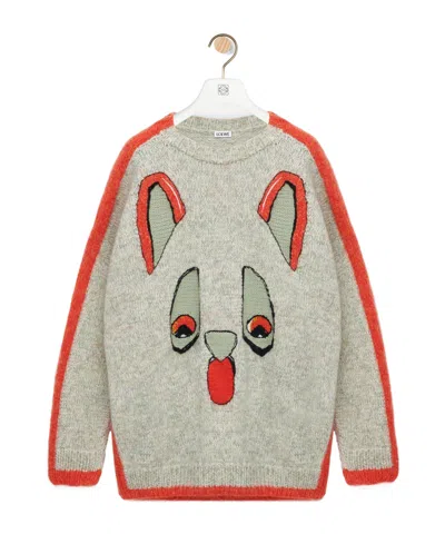 Loewe Sweater In Wool In Gray