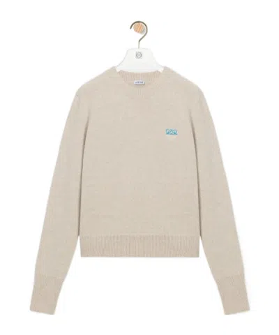 Loewe Sweater In Wool In Neutral
