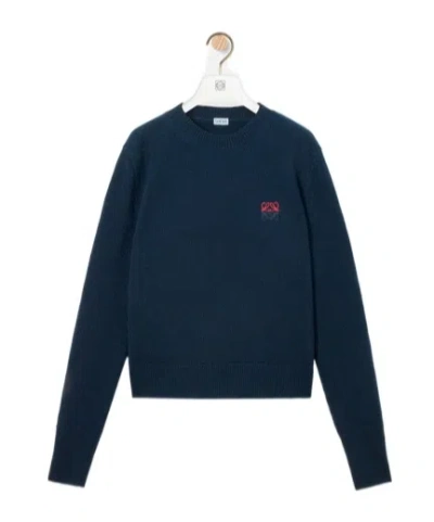 Loewe Sweater In Wool In Blue