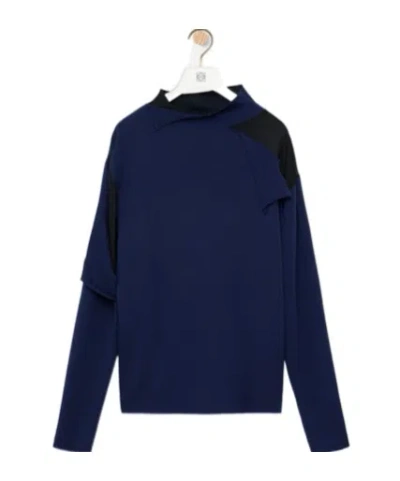 Loewe Sweater In Wool In Blue