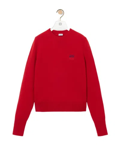Loewe Sweater In Wool In Red