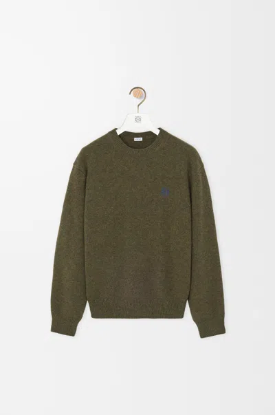 Loewe Wool Anagram Sweater In Green