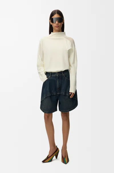 Loewe Sweater In Wool Size: Xs For Woman In White