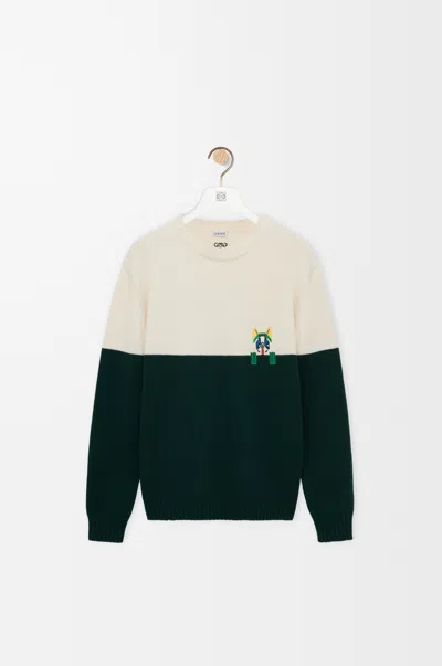 Loewe X Louis Wain Wool Futuristic Cat Sweater In Multi