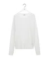 Loewe Wool-blend Extended-sleeve Sweater In White