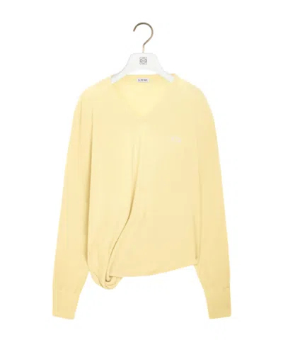 Loewe Sweater In Wool In Yellow