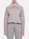 Loewe Cropped Knit In Grau