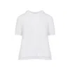 Loewe White Short Sleeve Mohair Sweater In White