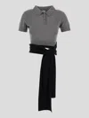 Loewe Wool And Cashmere Polo Shirt Grey
