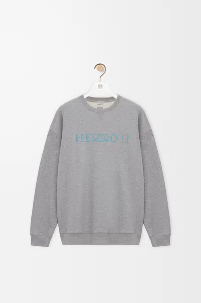 Loewe Sweatshirt In Cotton Size: 4xl For Man In Gray