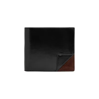 Pre-owned Loewe Switch Bifold Wallet 'black/espresso' | Men's Size Onesize