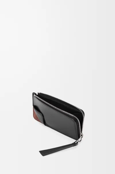 Loewe Switch Coin Cardholder In Supple Grained Leather Skin And Suede For Man