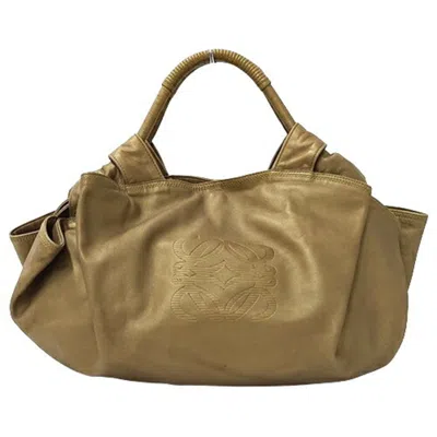 Pre-owned Loewe T Beige Leather Handbag Tote Bag ()