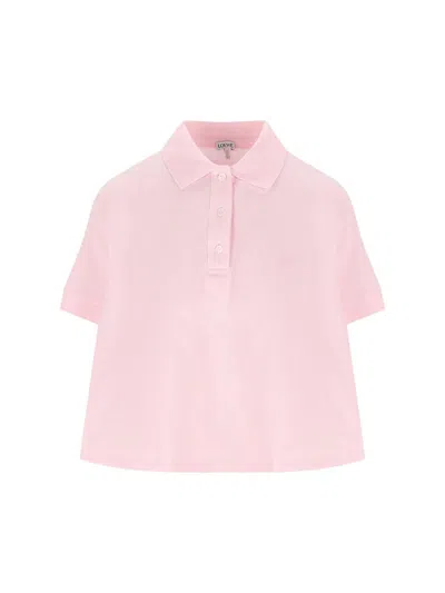 Loewe T-shirt And Polo Shirt In Pink